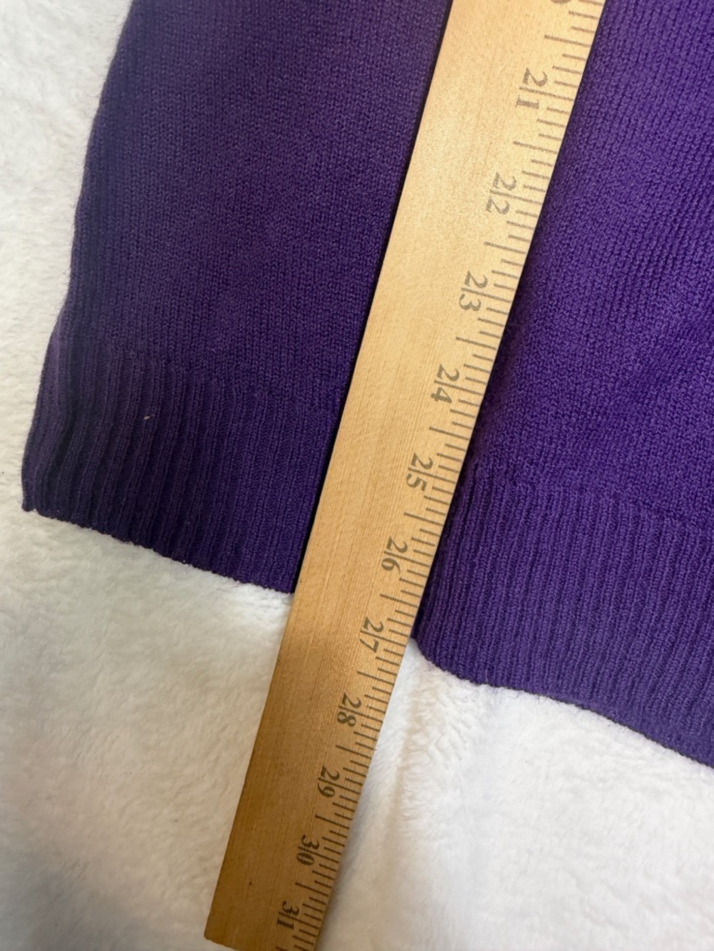 NWD Turtleneck Sweater Womens Size XL Purple Knit Quiet Luxury Career - Picture 4 of 9